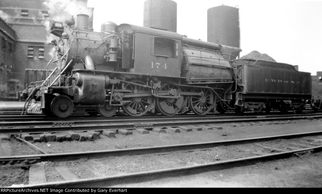 CNJ 4-6-0C #174 - Central RR of New Jersey